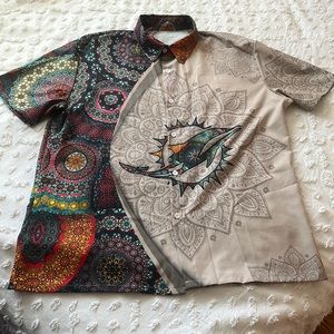 Miami dolphins button down